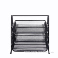 file tray metal wire storage frame file holder